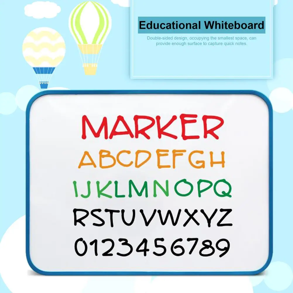 Белая магнитная доска для вытирания обучающая игрушка 30*45 см мини-доска