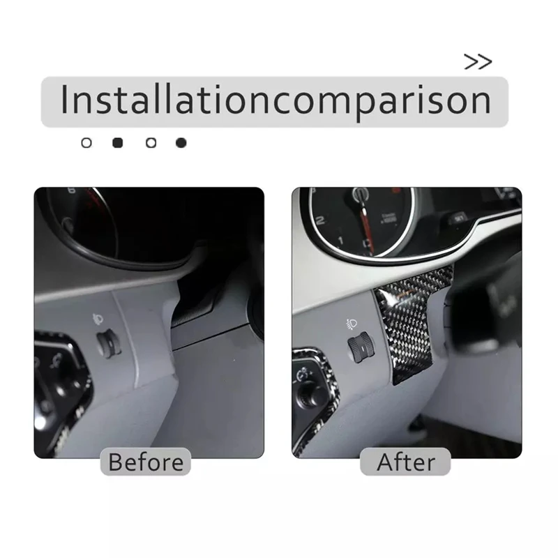 2 шт. автомобильные наклейки из углеродного волокна для интерьера A4L / A5 2009-2016 |