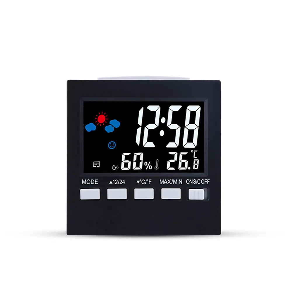 Многофункциональные электронные часы настольные цифровые с будильником