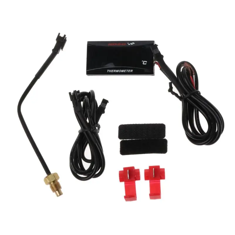 Цифровой термометр с ЖК дисплеем для мотоцикла универсальный измеритель