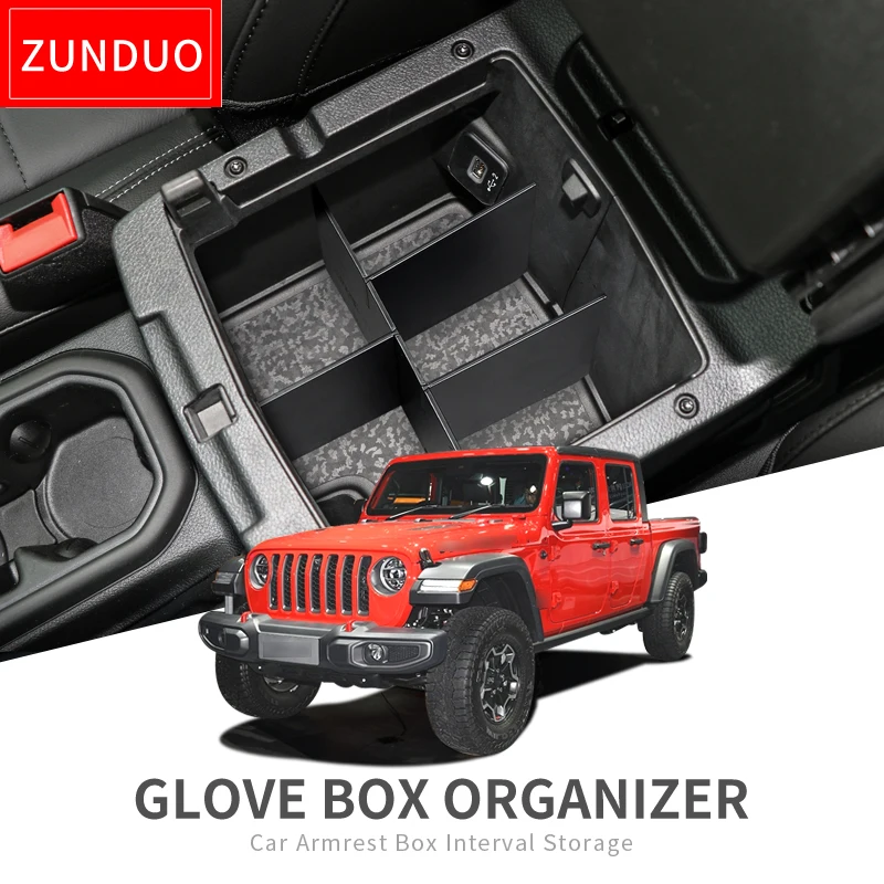 

Для Wrangler JL/JLU 2018 2019 Гладиатор JT 2020 фотобокс аксессуары центральная консоль коробка для хранения