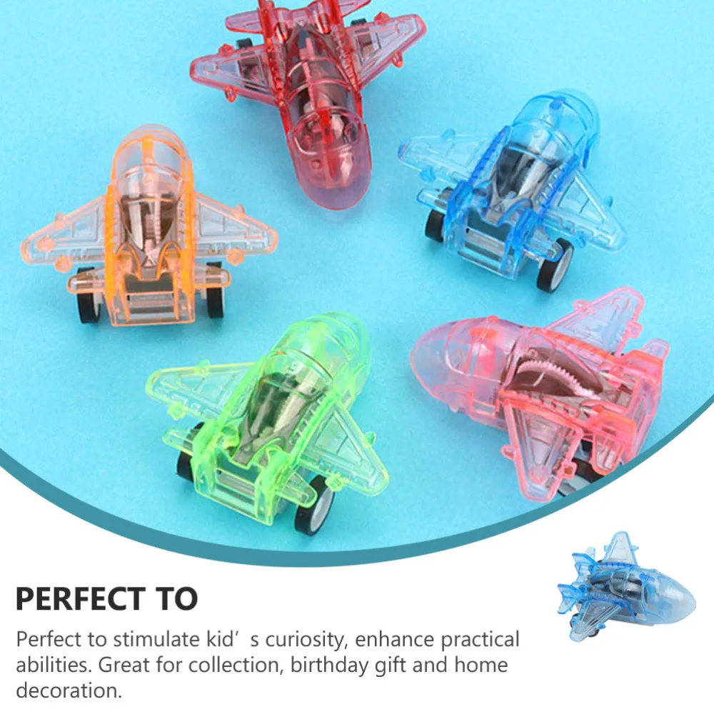 

24pcs Back Plane Model Toys Mini Jet Toys Kids Plane Toys (Random Color)