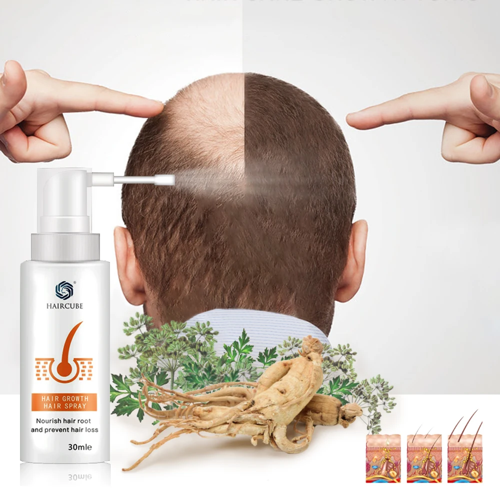 

HAIRCUBE Hair Growth Spray Anti Hair Loss Serum for Fast Hair Growth Treatment Oil Hair Tonic Hair Care Hair Loss Products