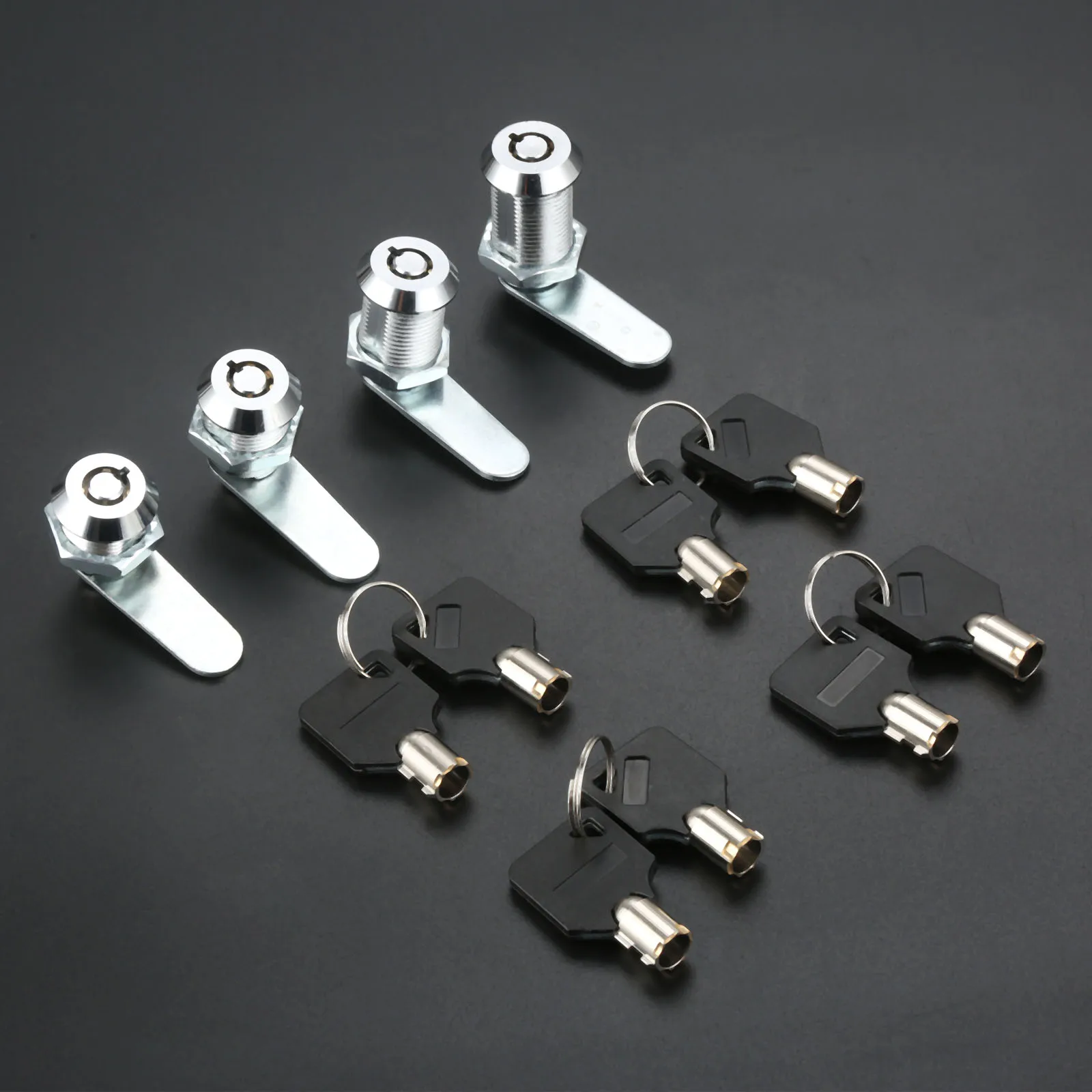 1Pc Zinc Alloy MS409 Furniture Drawer Tubular Cam Locks for Door Mailbox Cabinet Cupboard &amp 2 Keys 1 Locking Plate 16/20/25/30mm |