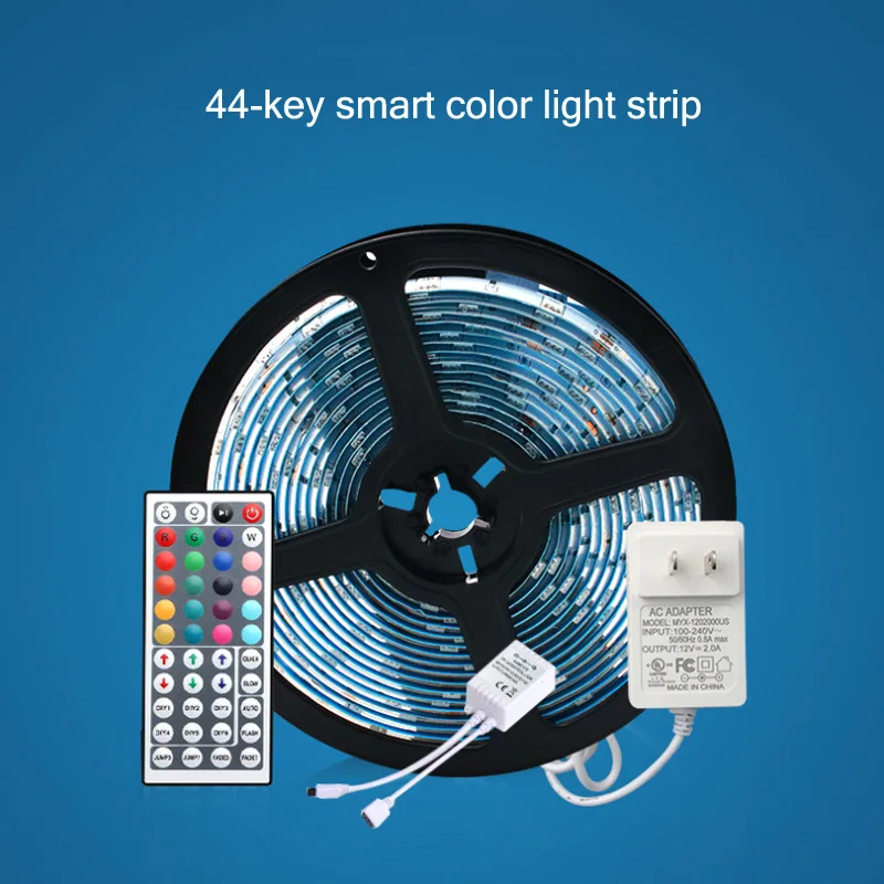 Светодиодная лента RGB светильник 5 м 12 В постоянного тока СВЕТОДИОДНАЯ SMD 10