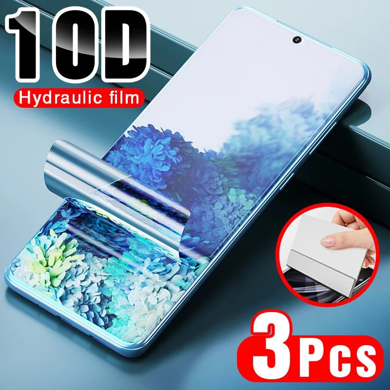 3 шт. 10D Защита экрана для Samsung Galaxy S10 S9 S8 S20 Plus ультра полное покрытие мягкая пленка