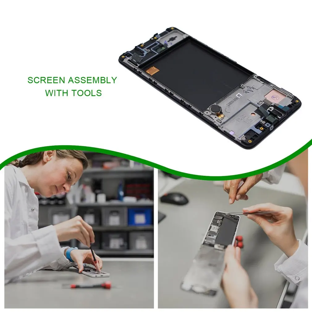 

LCD Display Screen Touch Screen With Frame Digitizer Suitable For Samsung A515 Mobile Phone Screen Repair Tool Set