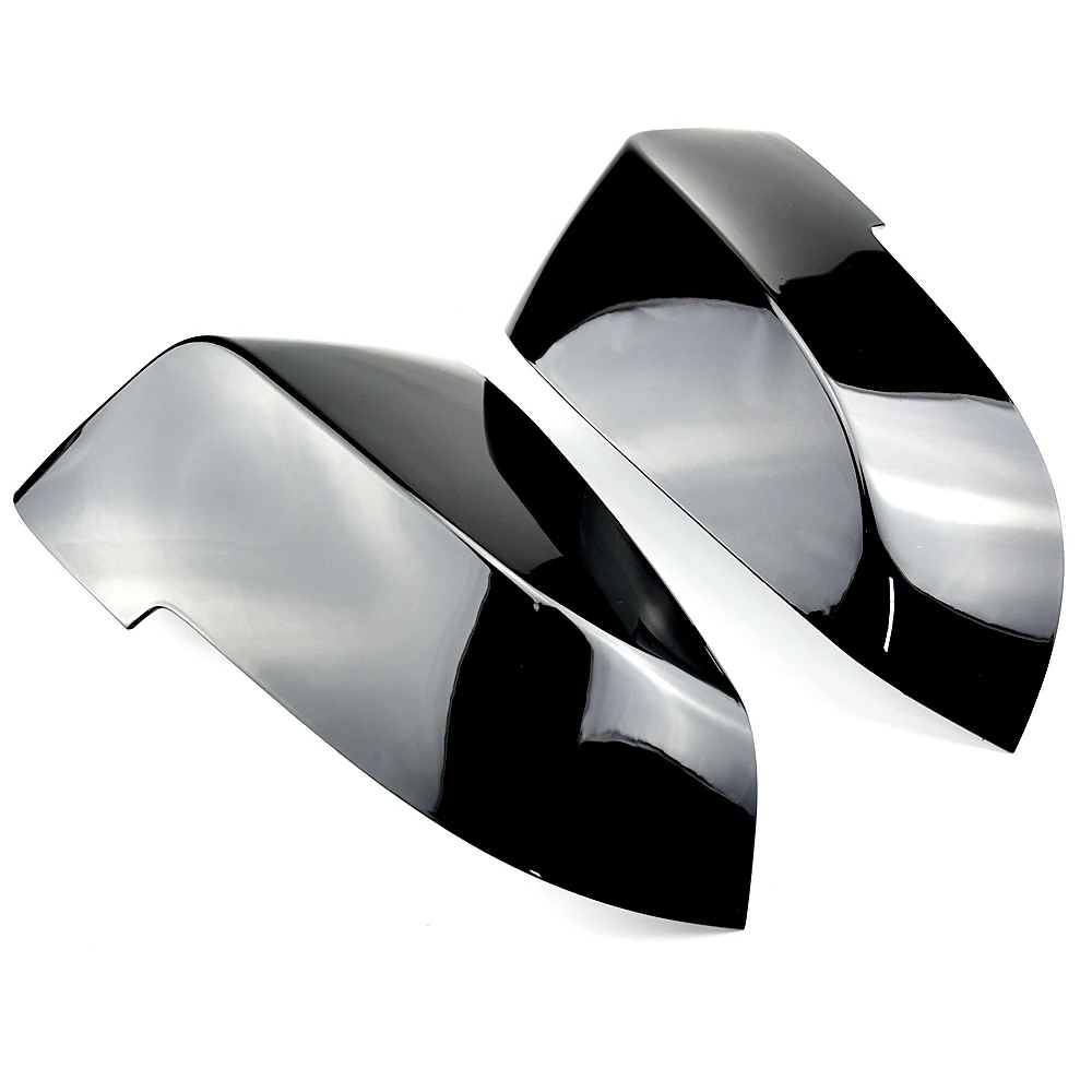 

1 Pair Bright black Side Wing Replacement Rearview Mirror Cover Cap for BMW F10 F11 2014 2015 2016 2017 #51167308683/51167308684