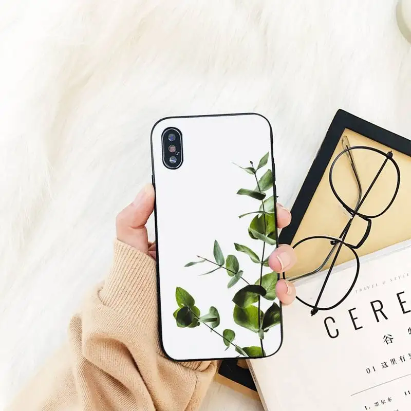 

YNDFCNB Green plants Phone Case For iPhone 11 8 7 6 6S Plus X XS MAX 5 5S se 2020 11 12pro max iphone xr case