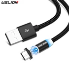 USLION USB кабель C Type C Магнитный USB C для Samsung Xiaomi mi 11 Быстрая зарядка Type-C провод шнур Мобильный телефон зарядное устройство USBC
