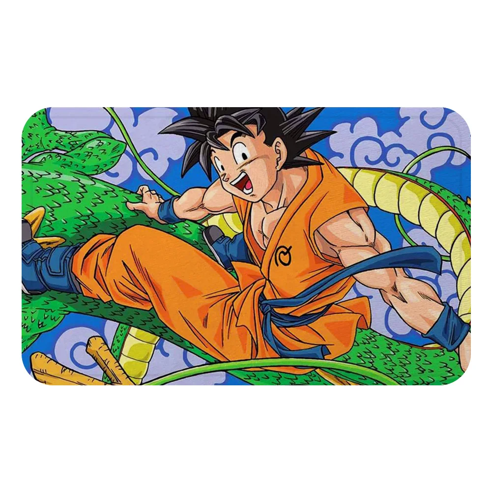 Многоцветный DRAGON BALL Son аниме Гоку коврик для ванной кухня ковер декоративные Противоскользящие коврики комната автомобиль пол бар ковры домашний декор для дверей подарок - Цвет: Многоцветный