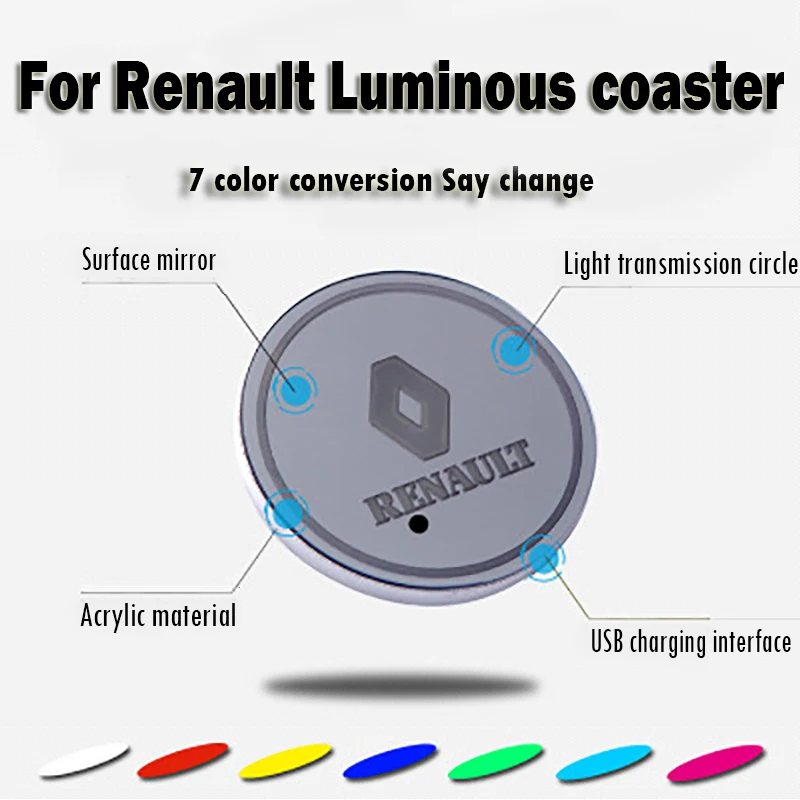 1 шт. Светодиодные Автомобильные подсветки для чашек светящийся подставка