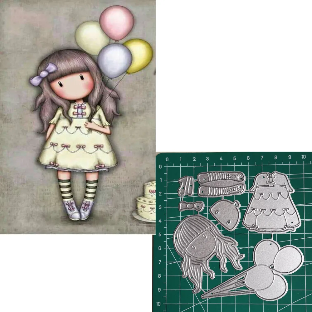 70 трафареты для девочек с воздушным шаром скрапбукинга своими руками Новые