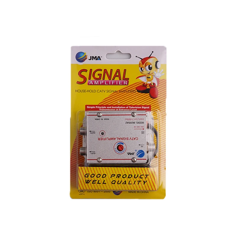 

2 Way 1 in 2 out CATV Cable TV Antennas Signal Amplifier AMP Antenna Signal Booster Splitter Home TV Equipments 45Mhz to 860MHz