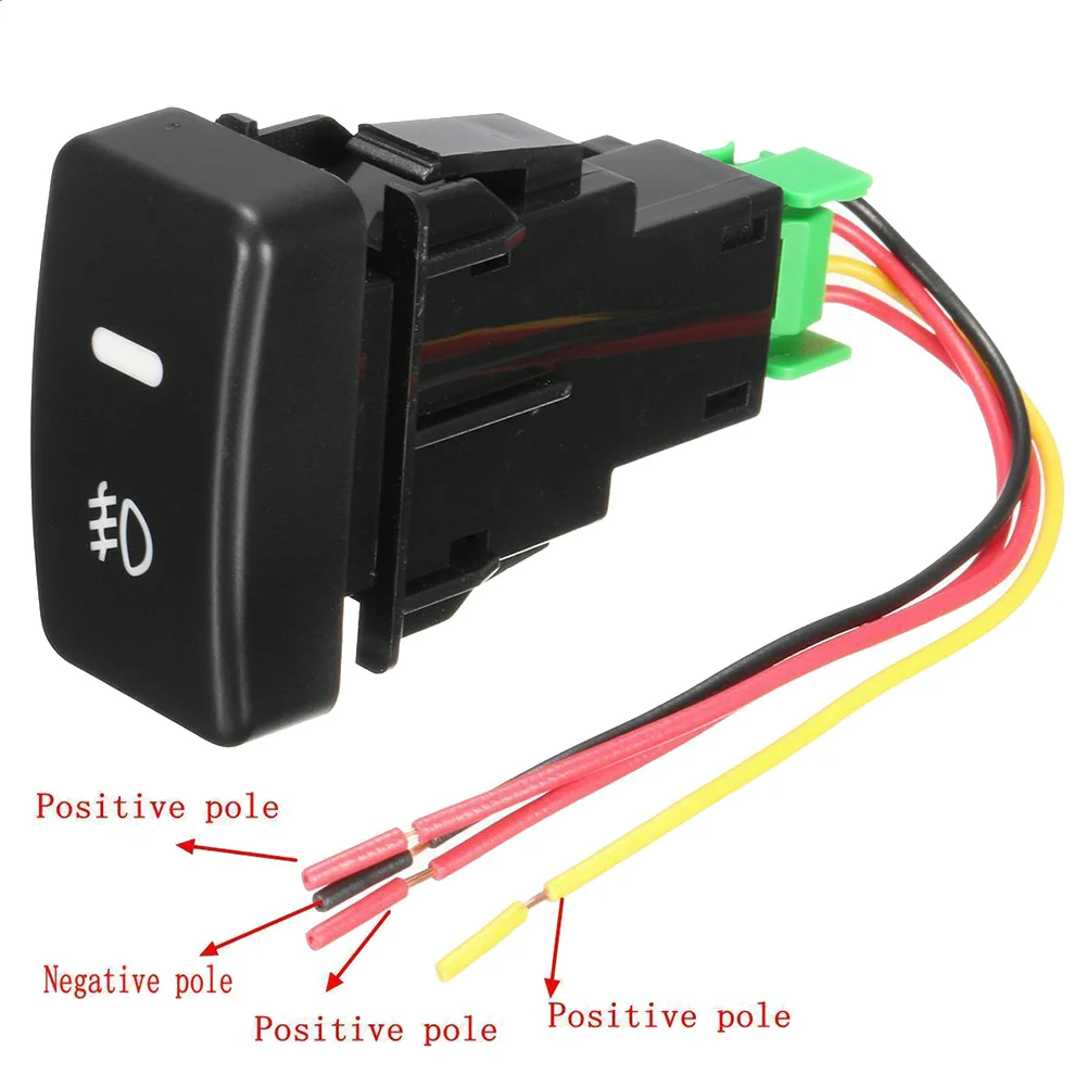 

Fog Light Switch Control For Honda Civic Accord CRV Plastic Push Button 5-pin Car