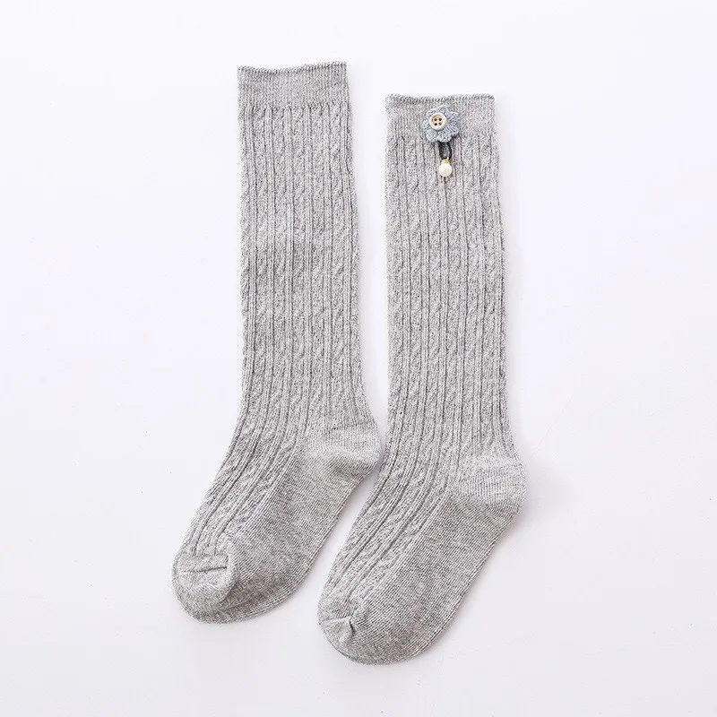 Женские милые детские гольфы для девочек изысканные длинные хлопковые носки