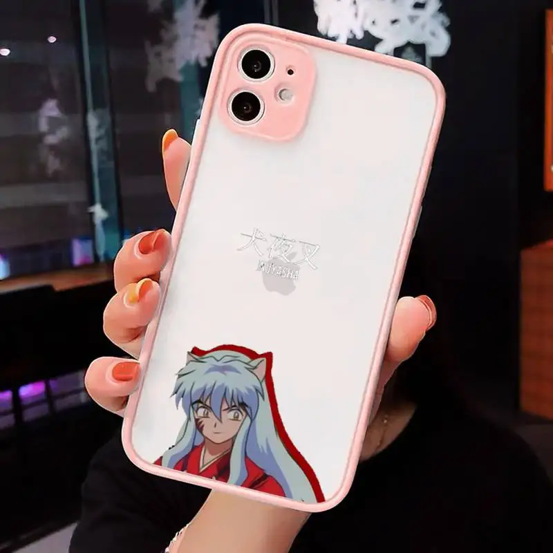 

Anime Inuyasha Higurash Japan Phone Case Matte For iPhone 12 Mini 11 Pro XR XS Max 7 8 Plus X Hard PC Back Cover
