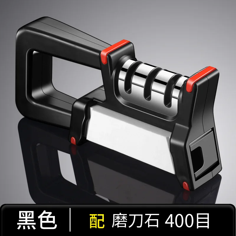 

Newly Upgraded Three-stage Kitchen Fast Diamond Sharpener Function, Multi-cooking Knife Sharpener, Handheld Sharpener
