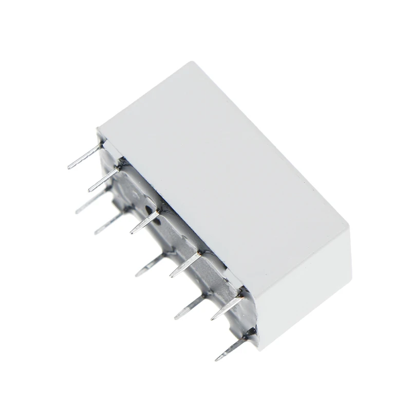 Белое 5В катушечное фиксирующее реле Dpdt 2A 30VDC 1A 125VAC стандартное | Обустройство