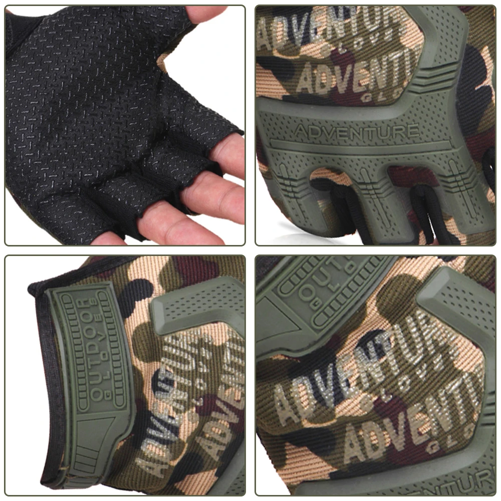 Перчатки на полпальца военные велосипедные перчатки CS игровая полурукавица