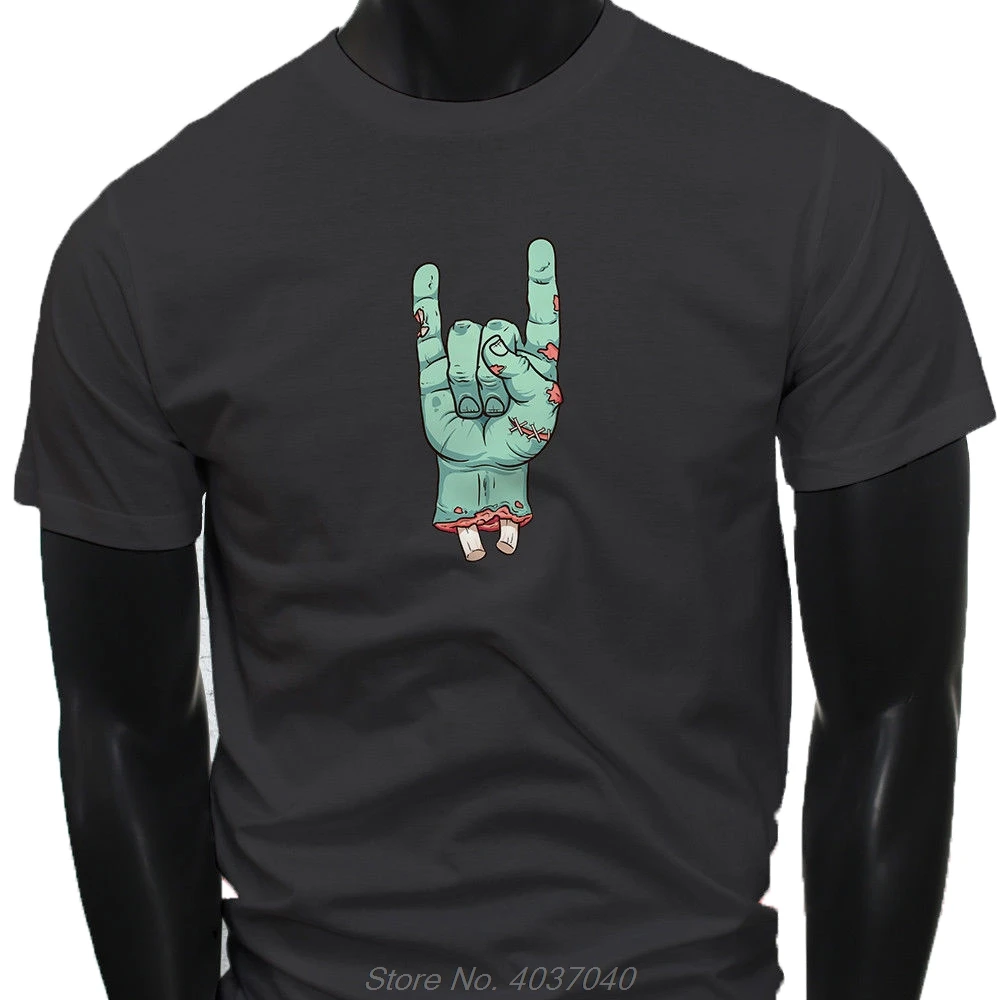 Футболка мужская в стиле Харадзюку смешная футболка с изображением зомби руки