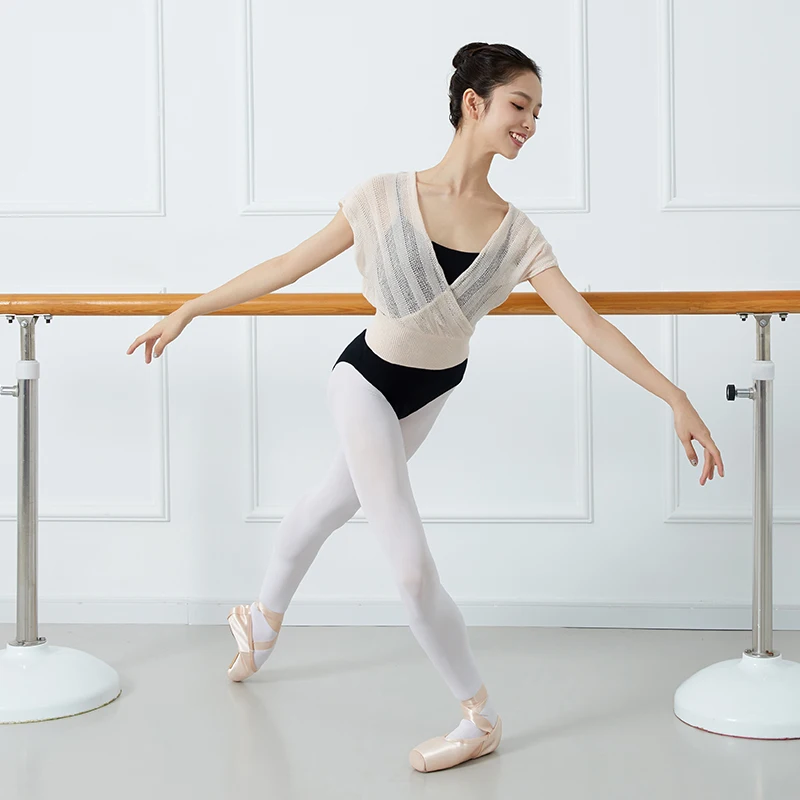 Sansha/вязаный свитер с короткими рукавами для взрослых Цвет фиолетовый розовый