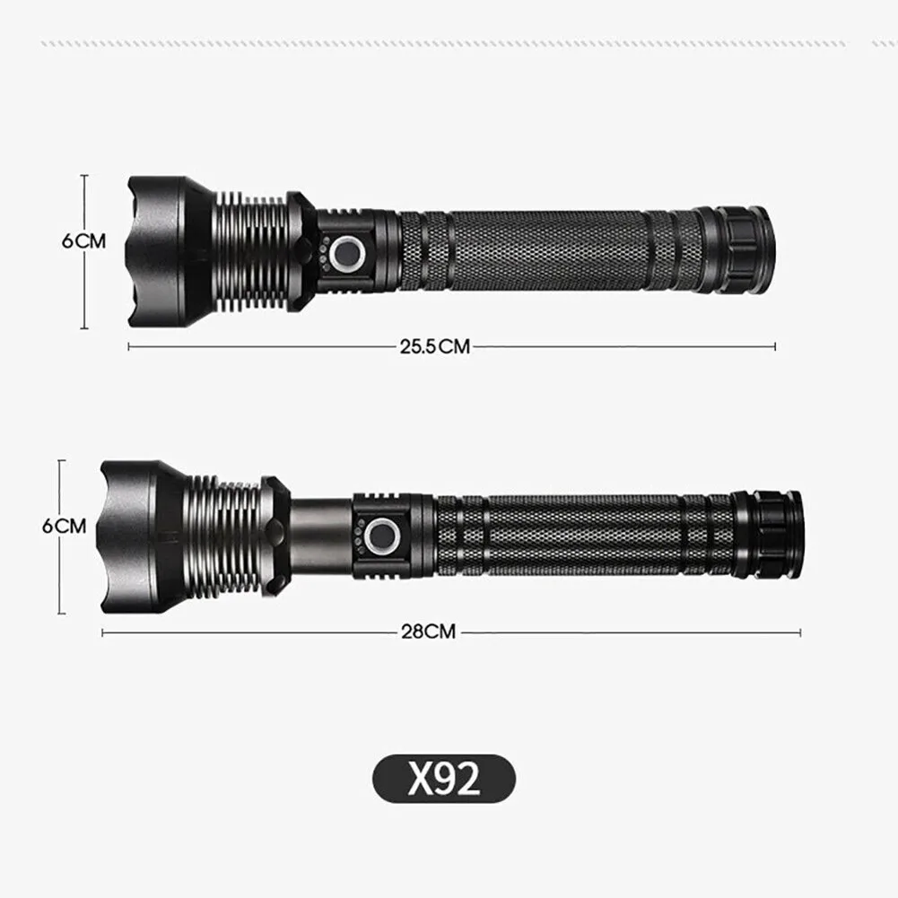 

1500 Lumens Xhp90 Xhp70 LED Ultra Bright 26650 Powerful USB Flashlight Torch Outdoor Sports Flashlights Hand Tools Lanterns