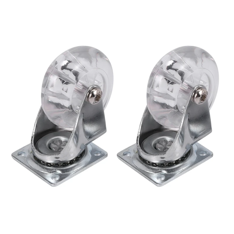 Прозрачный полиуретановый ролик бесшумный Универсальный сверхпрочный колесо