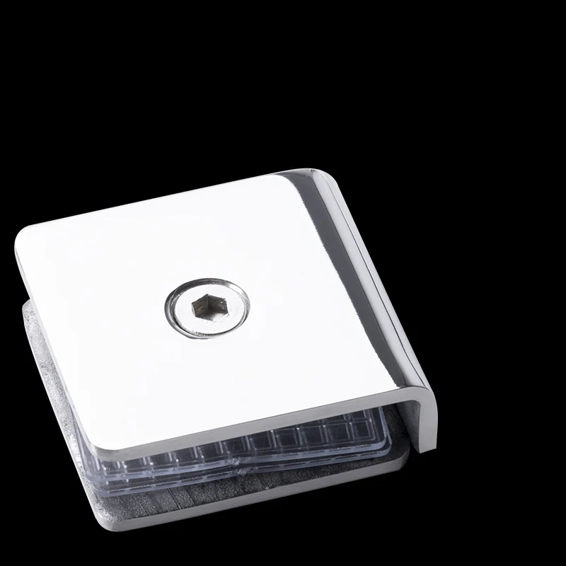 Хромированный зажим из нержавеющей стали с фиксированным стеклом 304 для ванной