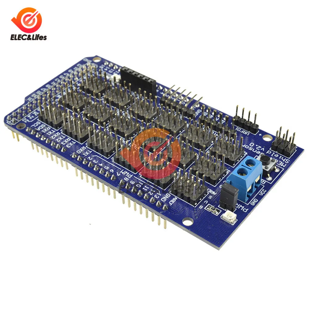 Детская плата расширения V2.0 V2 для Arduino ATMEGA 2560 R3 1280 ATmega8U2 ATMEL AVR макетная сделай