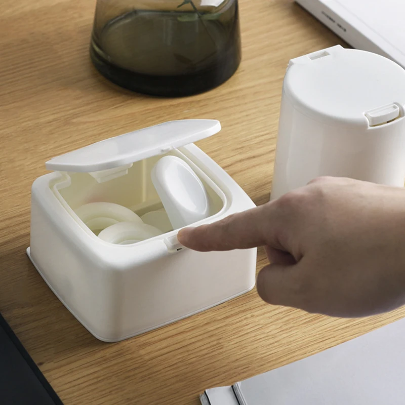 Мини ящик для хранения с этикеткой ватные тампоны коробка зубочисток органайзер