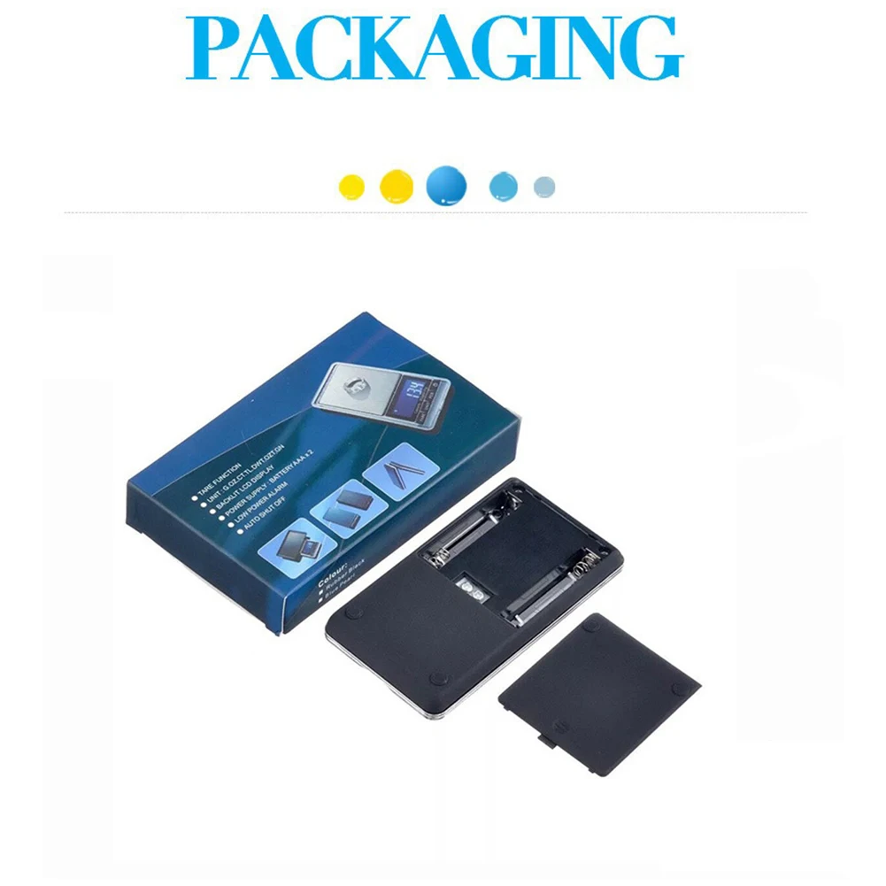 

Kitchen Scale Stainless Steel Weighing Scale Mini Electronic Scal 500g/0.01g High-Precision Pocket Scale with LED Display