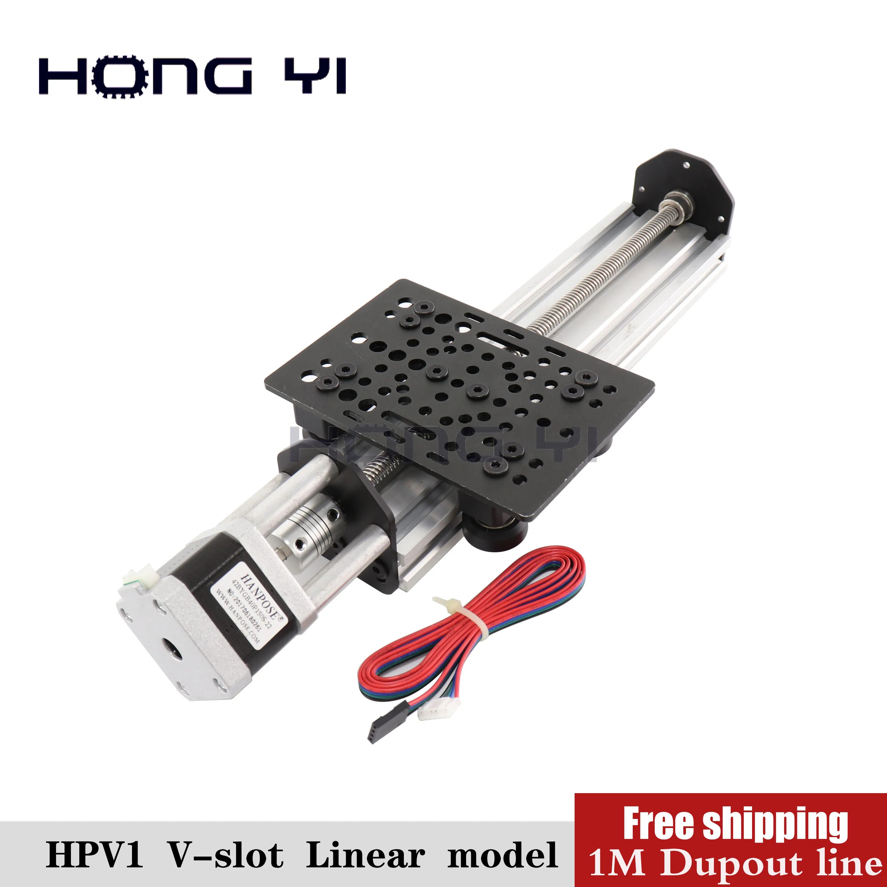 HPV1 Openbuilds NEMA 17 шаговый двигатель V groove линейный привод посылка (T8 свинцовый винт)