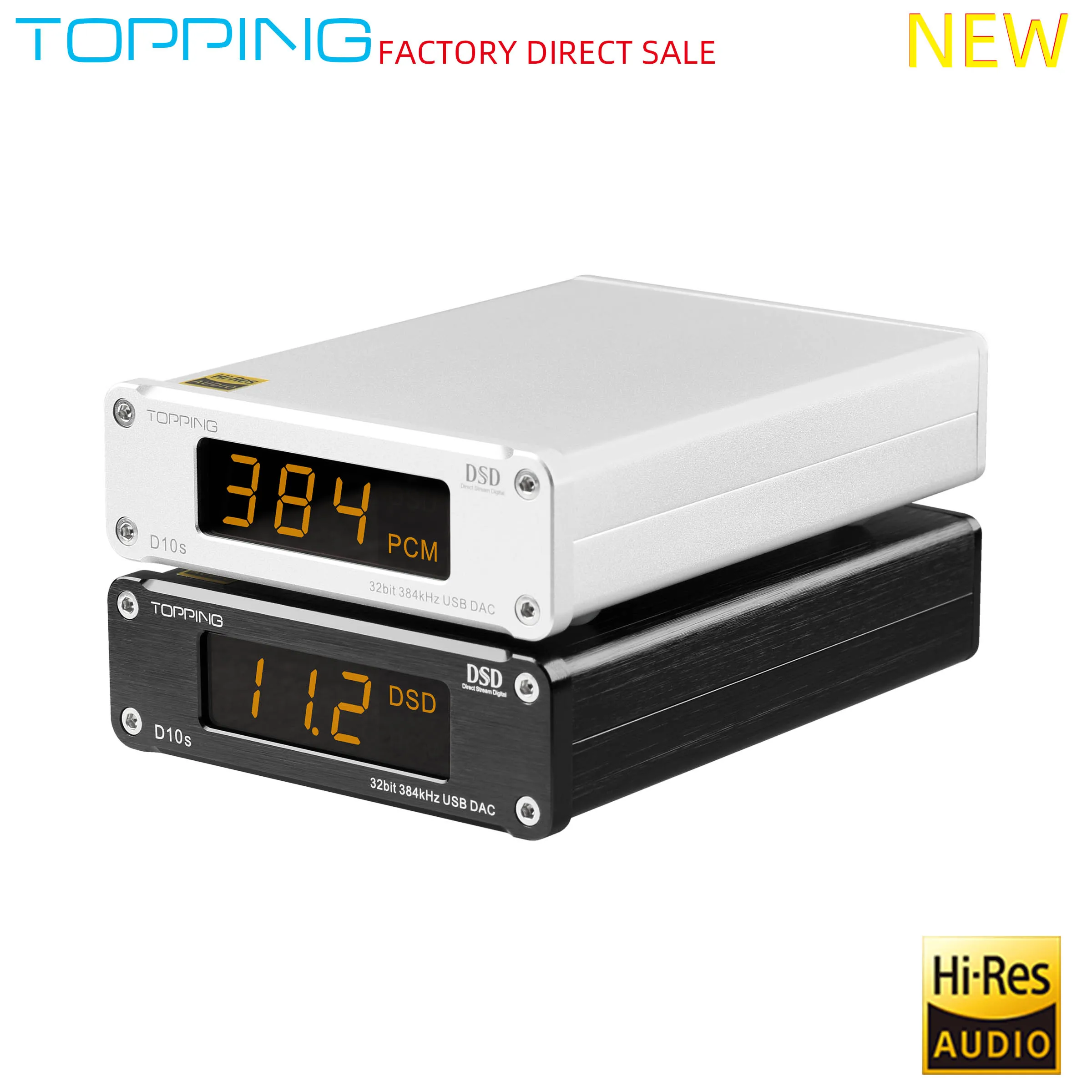 Новый Настольный Hi Fi декодер TOPPING D10s XMOS XU208 ES9038Q2M PCM384KHz DSD256|Цифро-аналоговые