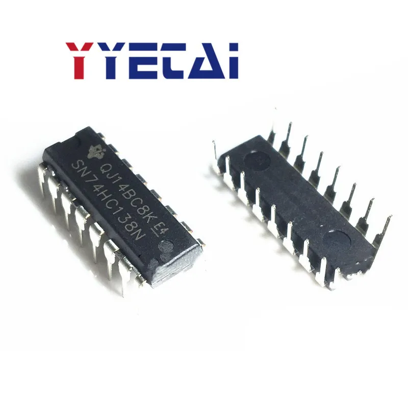 

TAI 10 шт. 74HC138 74HC138N SN74HC138N DIP-16 прямые 16 футов