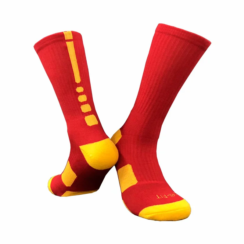 

(2 pairs)Professional Basketball Socks Elite Thick Sports Socks Non-slip Durable Skateboard Towel Bottom Socks Stocking