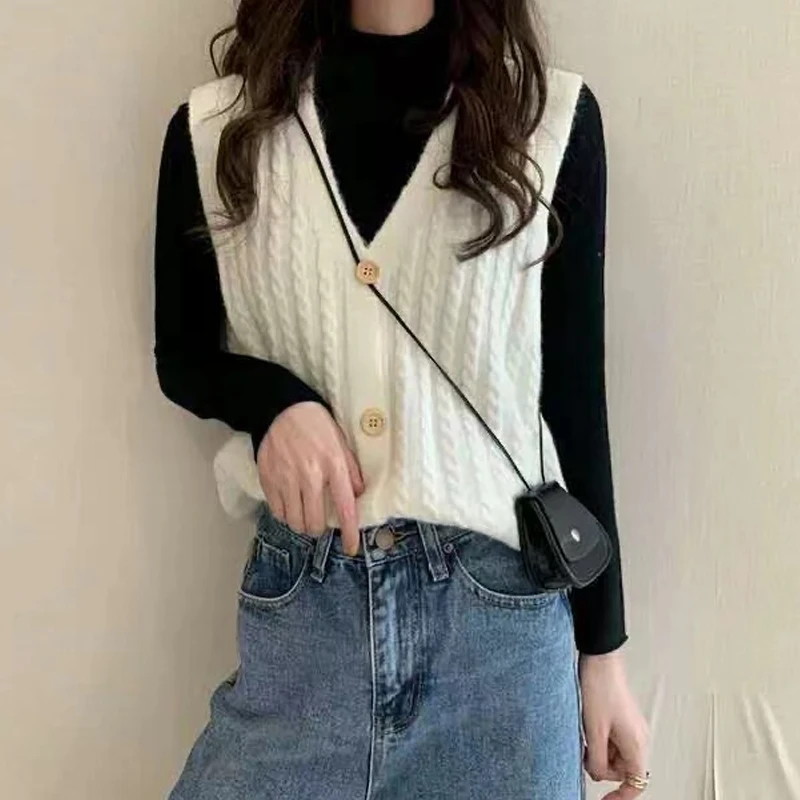 

Женский трикотажный кардиган с V-образным вырезом, свободного покроя