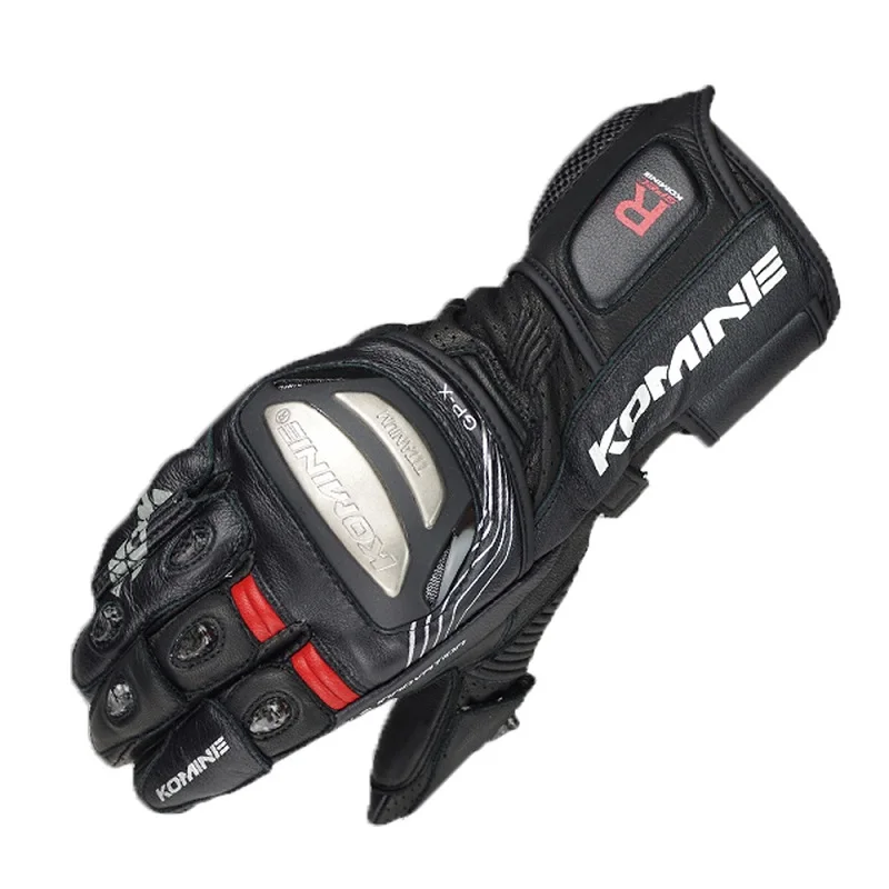 Новые мужские кожаные мотоциклетные перчатки без Перчатки кожа titanium сплав