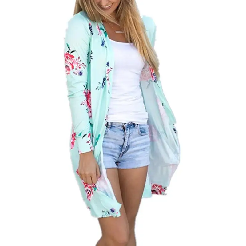 Пончо летнее пальто для детей Новая Женская кимоно куртка Повседневный Кардиган