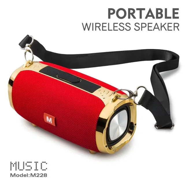 M228 RED 20 Вт Беспроводная Bluetooth Колонка Портативная колонка Bluetooth Саундбар музыкальный плеер Boom Box с fm-радио компьютерный сабвуфер - Цвет: M228 RED