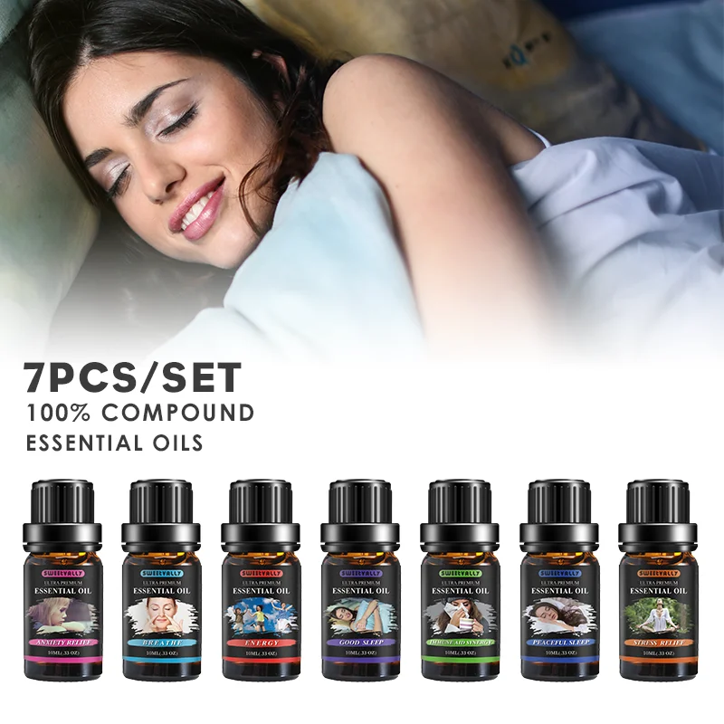 7 шт. ароматерапия Лаванда эфирное масло водорастворимый цветок снятие стресса