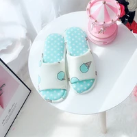 spring and summer ladies cute sweet fresh cartoon ice cream fish mouth open toe soft bottom non slip waterproof home slippers