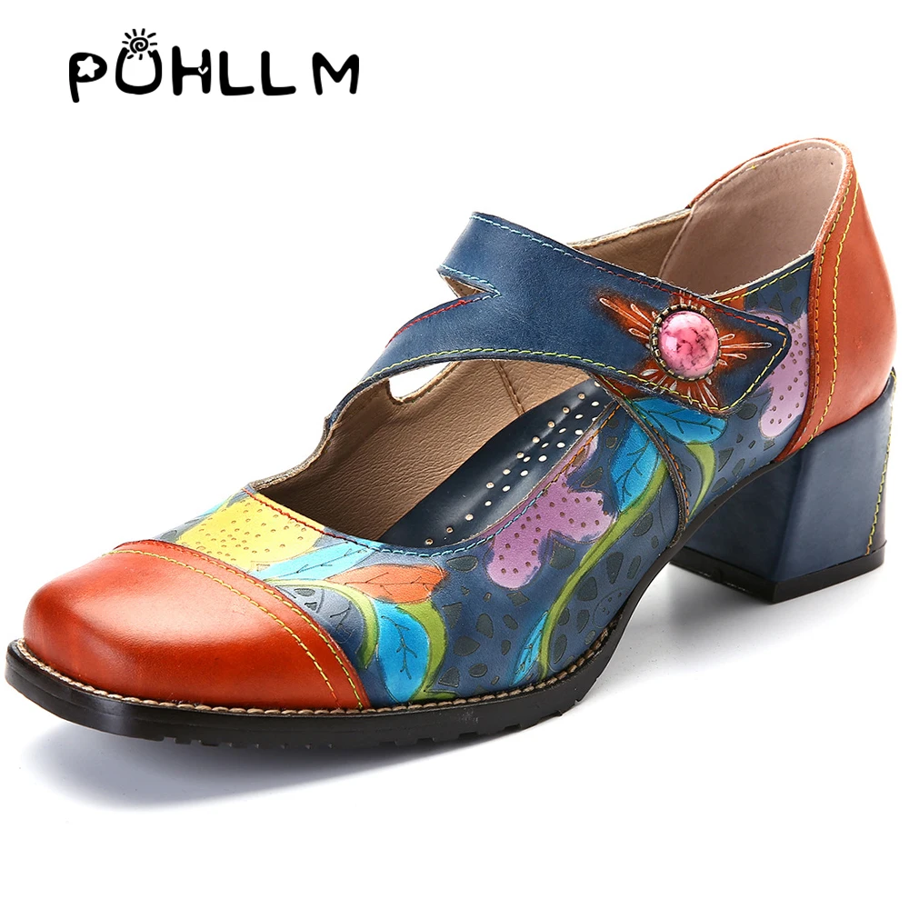 Новинка модная женская кожаная обувь ручной работы в европейском и американском