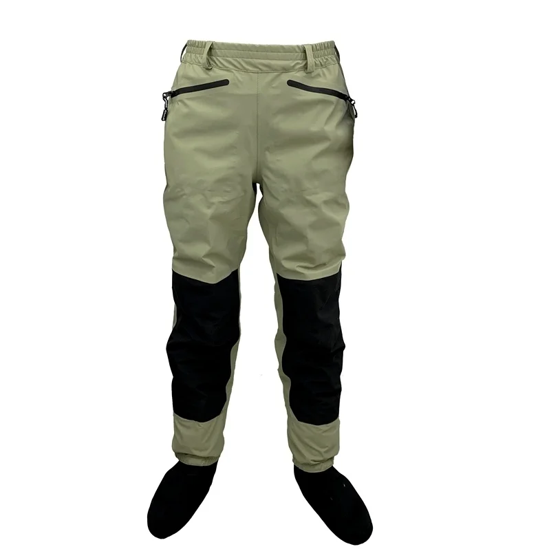 

ELUANSHI Breathable Waterproof Fly Fishing Waist Waders Stockingfoot High Pant Wader Durable Duck Hunting Wading Pants
