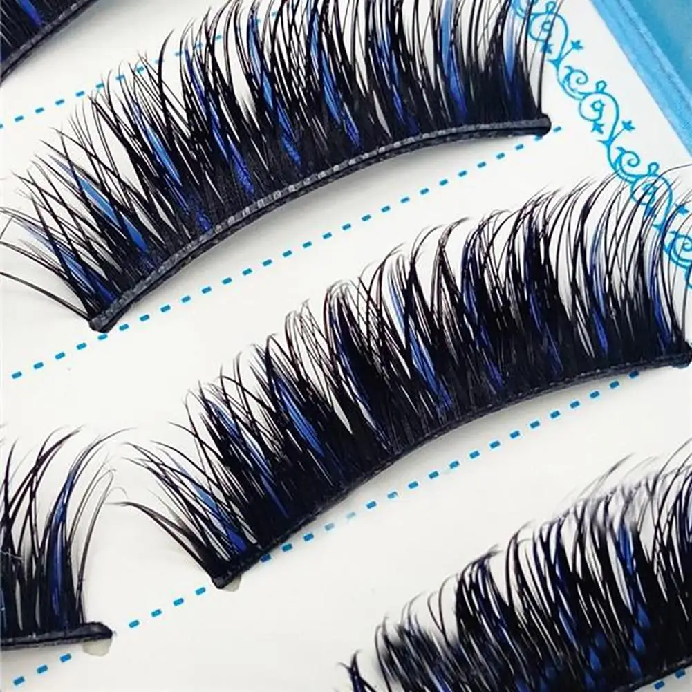 Длинные толстые накладные ресницы костюм косплей 3d норковые наращивание ресниц
