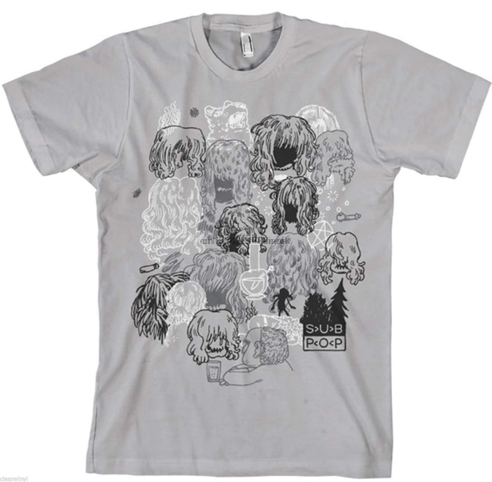 Sub Pop Pitchfork 2013 Бонг + трубка футболка Серебро новый Профессионально сделанный |