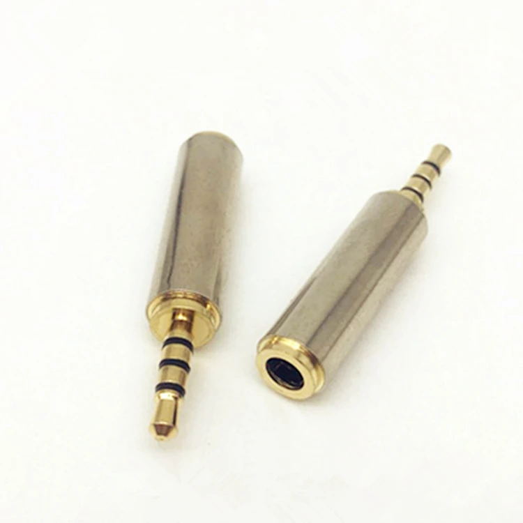 Высококачественный аудиоразъем для наушников TRRS 2 5 мм штекер на 3 гнездо из