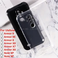 transparent phone case for ulefone armor 9 9e 8 soft black tpu case for ulefone armor x8 x7 x6 coque on ulefone note 9p 8p etui