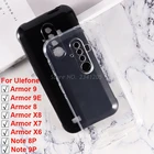 Прозрачный чехол для телефона для Ulefone Power 9 9E 8 мягкий черный чехол ТПУ для Ulefone Power X8 X7 X6 Coque на Ulefone Note 9P 8 Etui