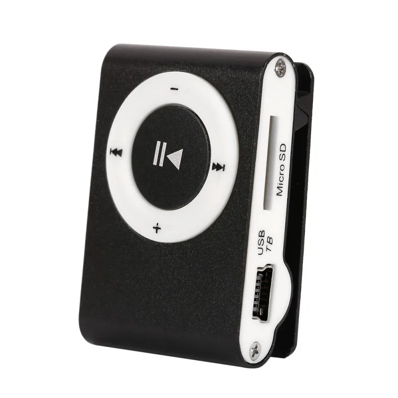 USB металлический мини MP3-плеер с зажимом, спортивный портативный музыкальный цифровой TF/SD слот для карты, плеер mp 3 плеер, карта для бега, переносной мини mp3 Mu